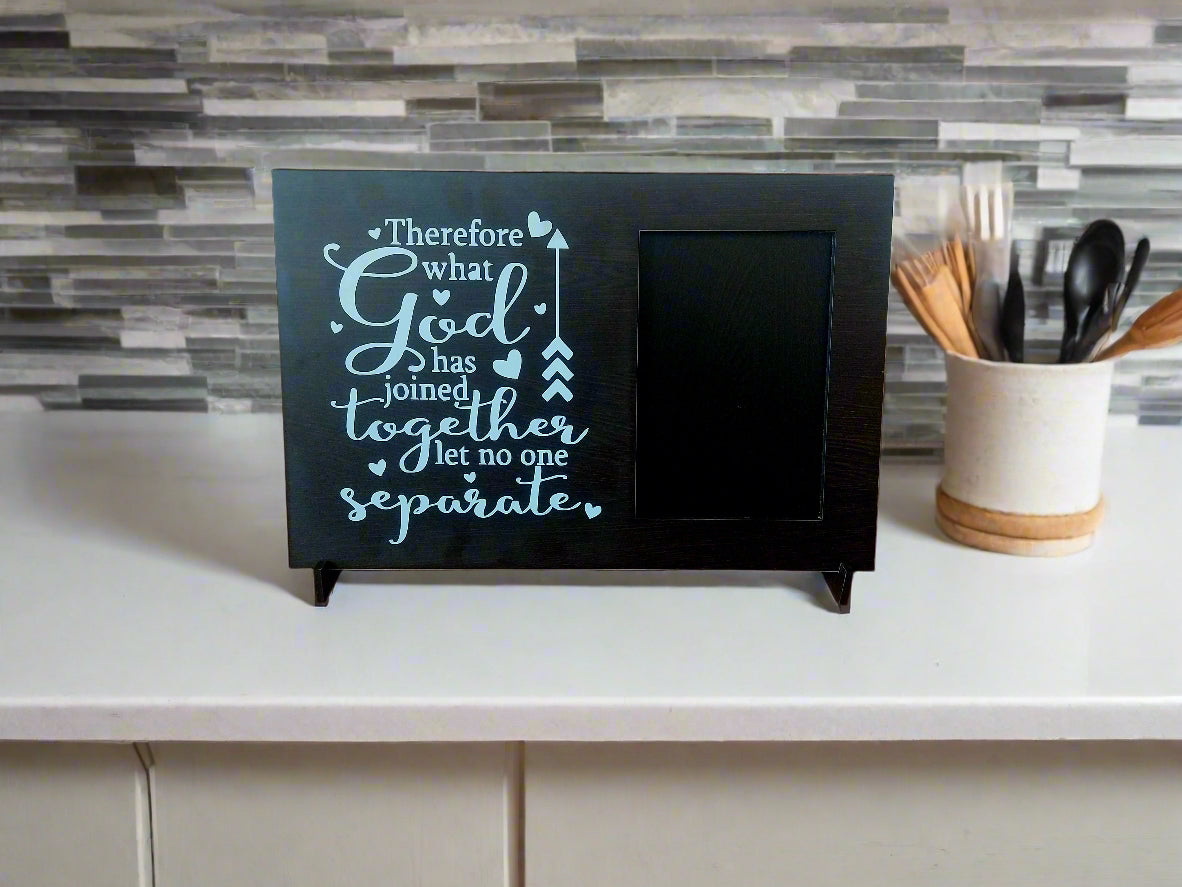 Genesis 24 Photo Frame- What God has joined let man not separate