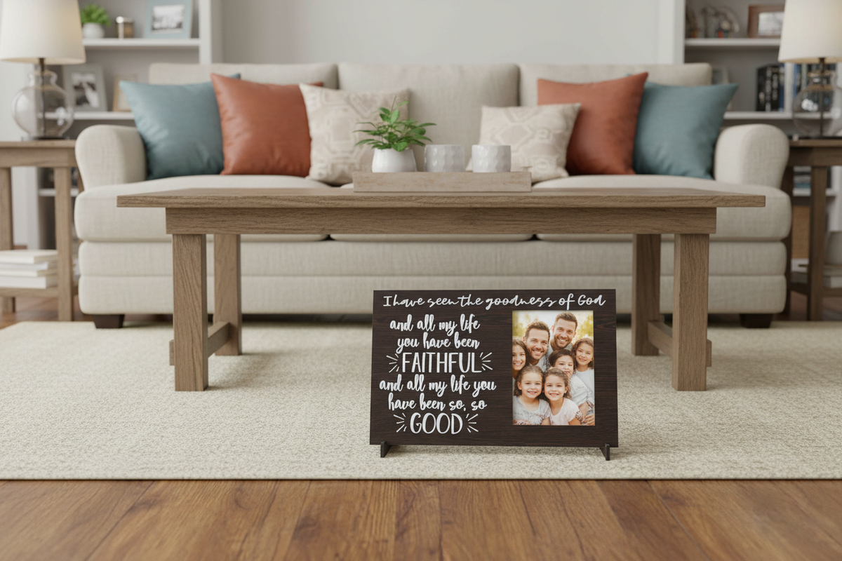 Photo frame- I will sing of the goodness of God