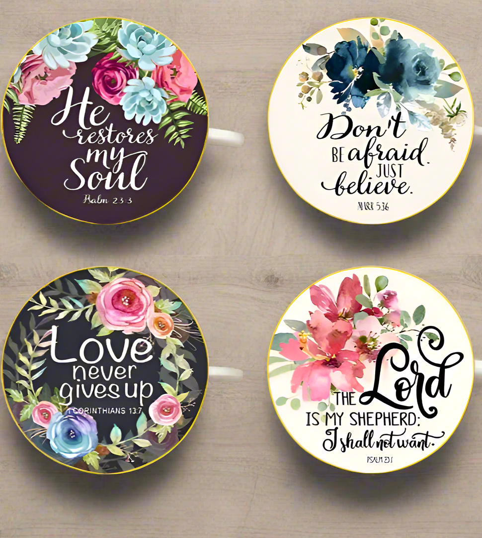 #8 Hand Crafted Wooden Coasters (Set of 4)