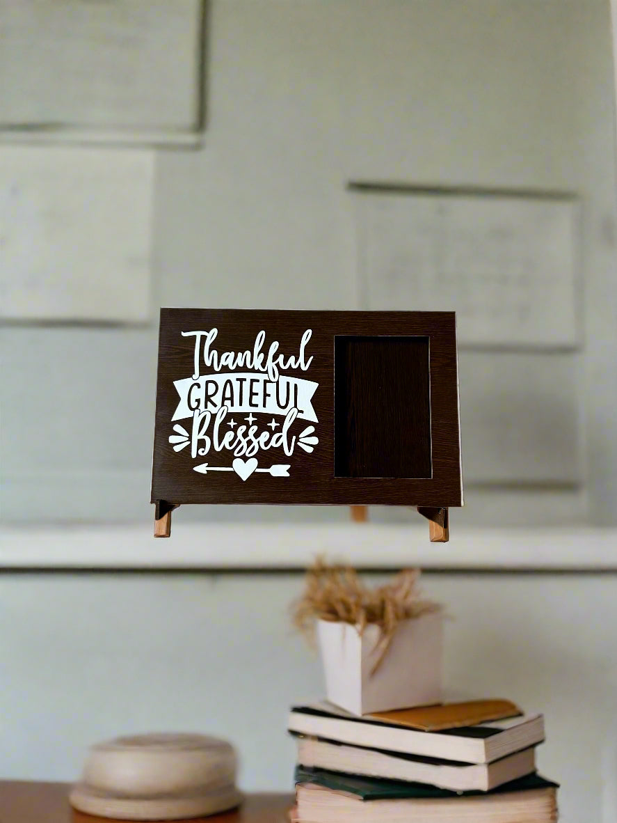 Count your Blessings Photo Frame- Thankful Grateful Blessed