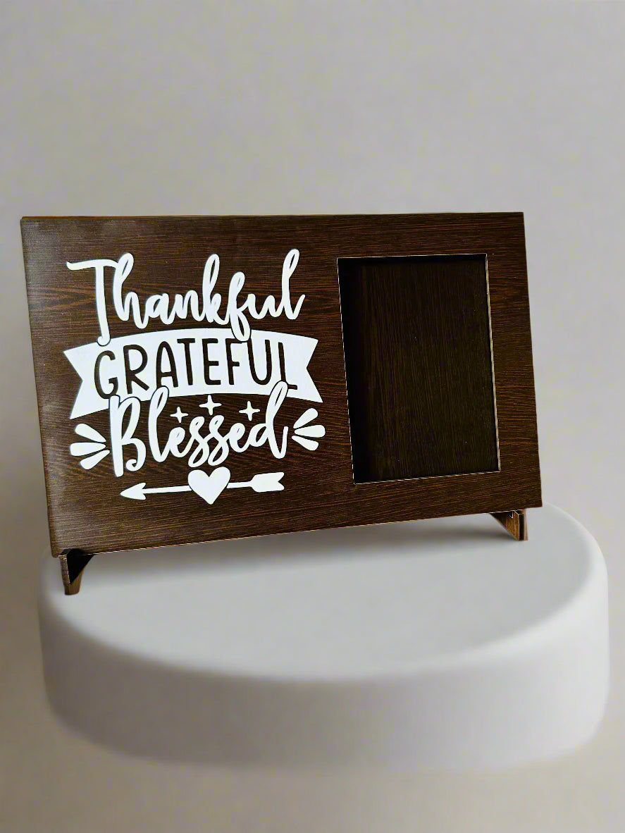 Count your Blessings Photo Frame- Thankful Grateful Blessed