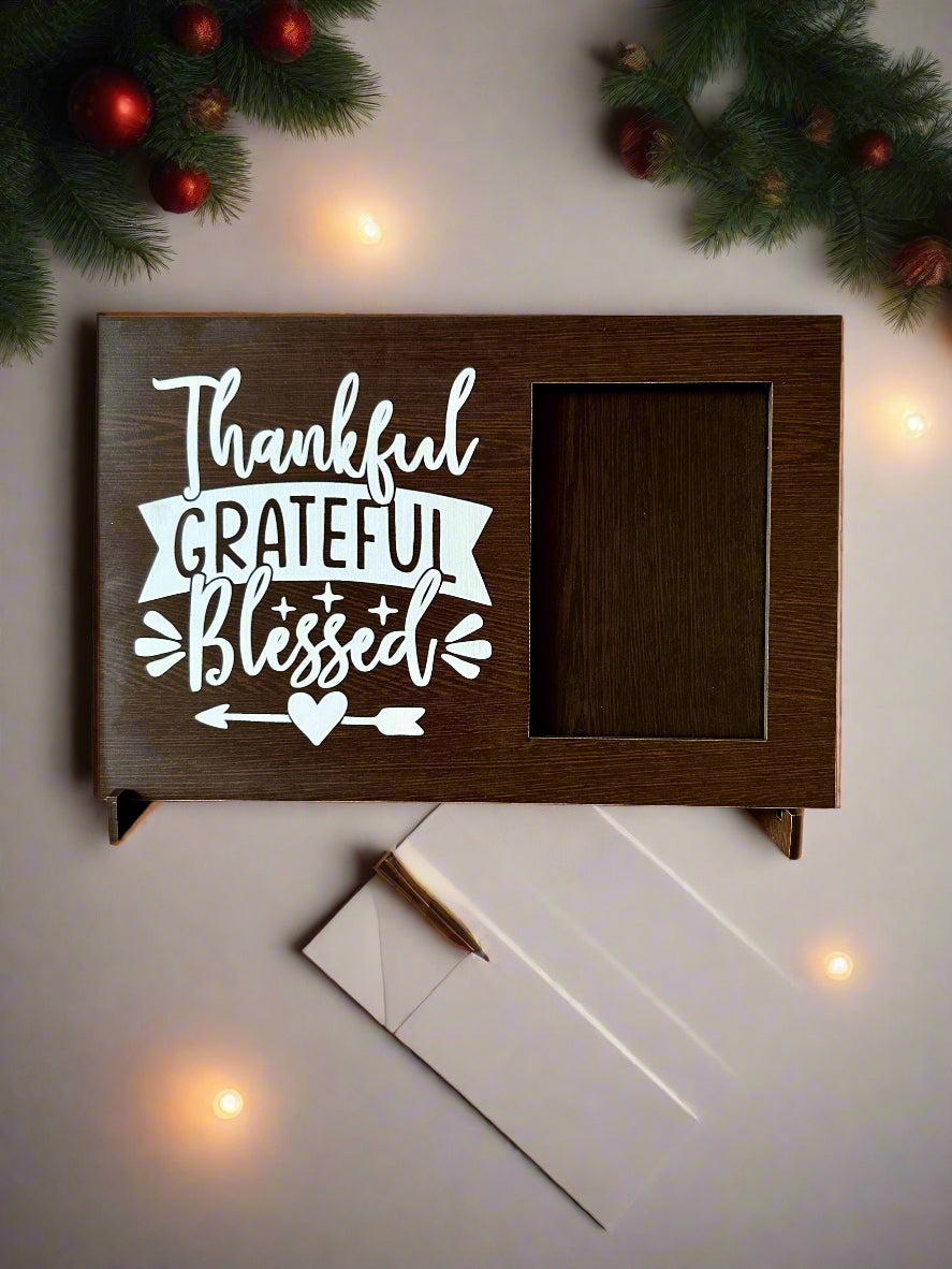 Count your Blessings Photo Frame- Thankful Grateful Blessed