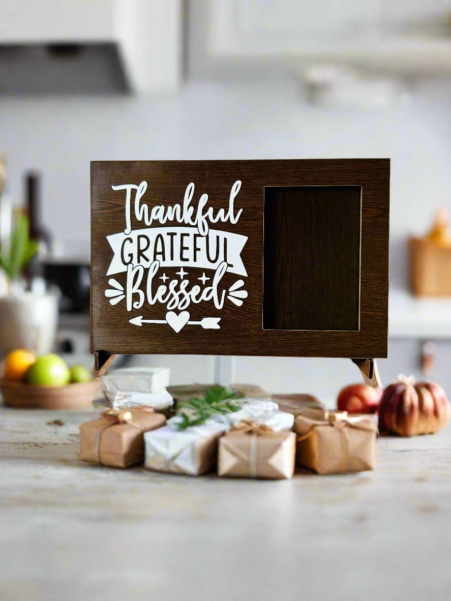 Count your Blessings Photo Frame- Thankful Grateful Blessed