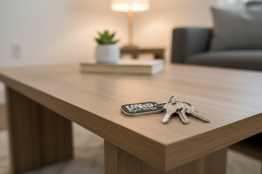 Metal Keychain "Loved Beyond Measure"