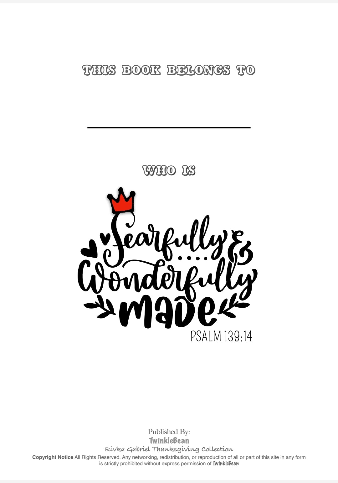 #9 Colour Bible Verses and Promises- 37 page colouring book for children