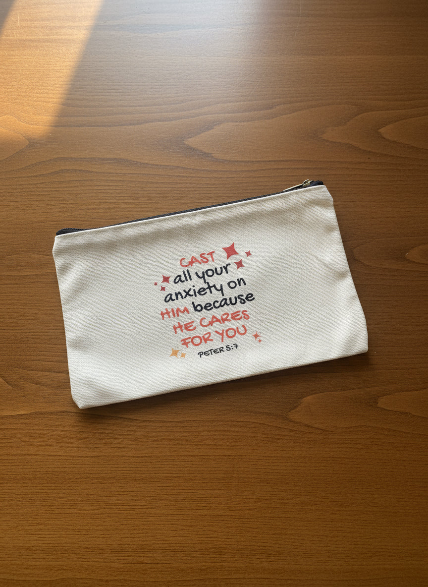 Cotton Canvas Pouches, choose from 07 bible verses