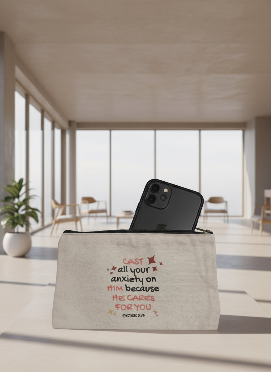 Cotton Canvas Pouches, choose from 07 bible verses