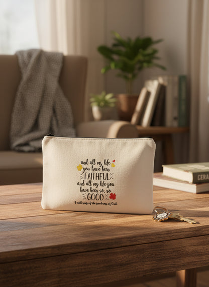 Cotton Canvas Pouches, choose from 07 bible verses