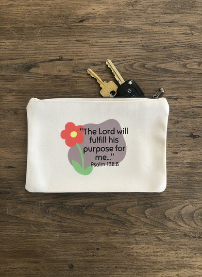 Cotton Canvas Pouches, choose from 07 bible verses