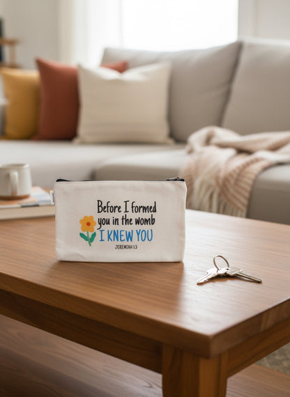 Cotton Canvas Pouches, choose from 07 bible verses