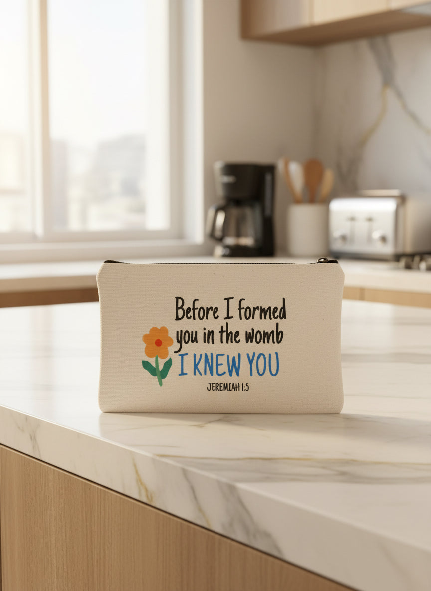 Cotton Canvas Pouches, choose from 07 bible verses