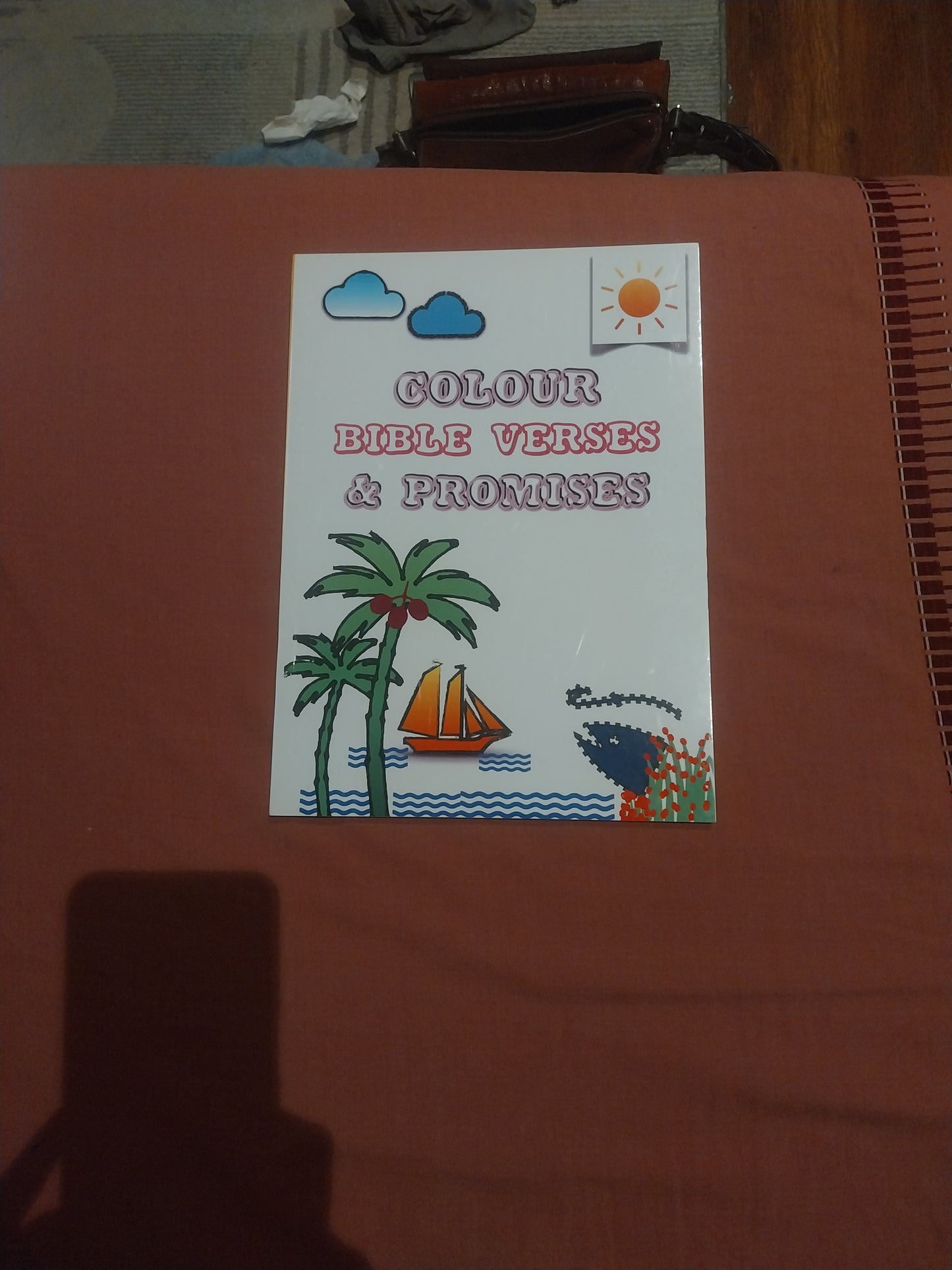 #9 Colour Bible Verses and Promises- 37 page colouring book for children