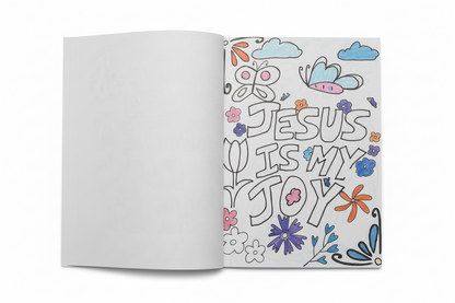 #9 Colour Bible Verses and Promises- 37 page colouring book for children