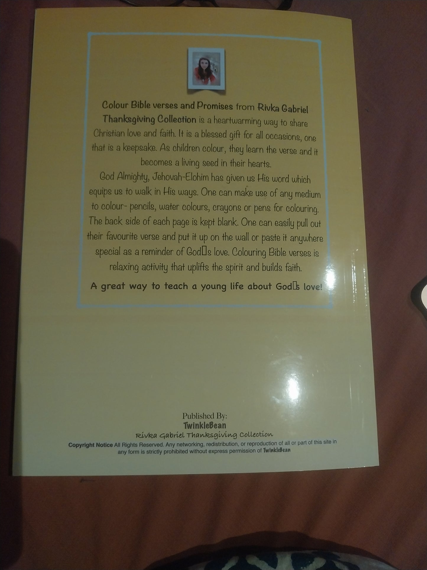 #9 Colour Bible Verses and Promises- 37 page colouring book for children