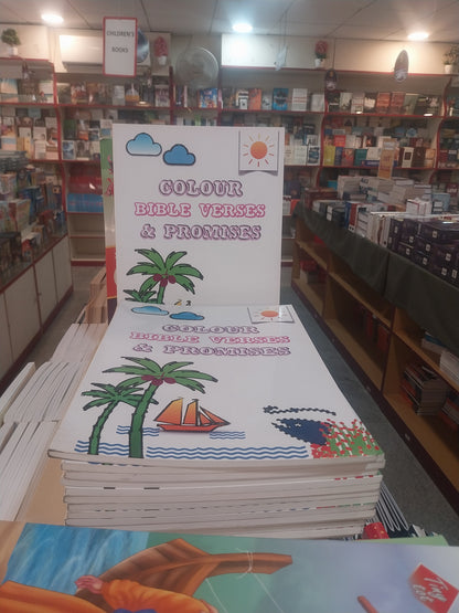 #9 Colour Bible Verses and Promises- 37 page colouring book for children