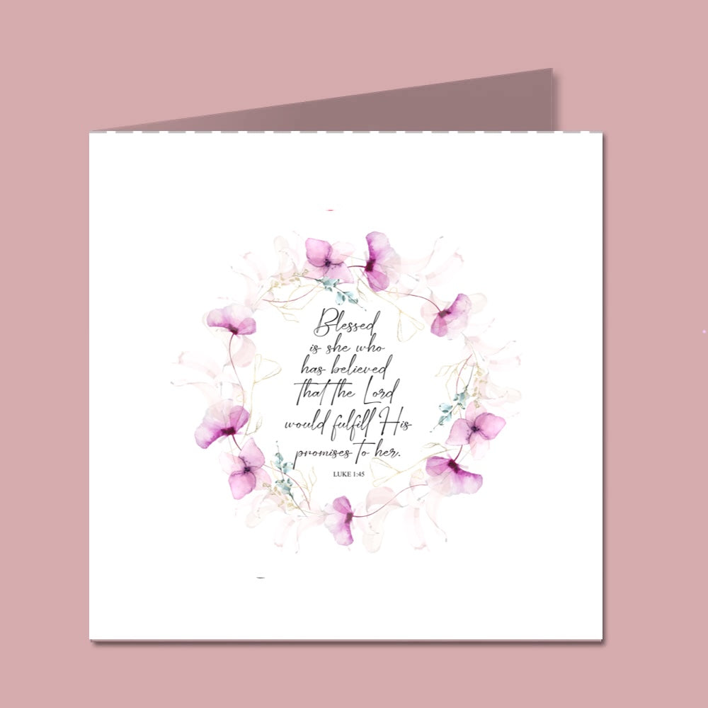Gift wrap service with personalized Bible verse cards