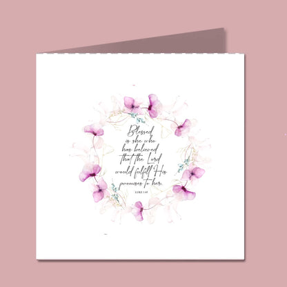 Gift wrap service with personalized Bible verse cards