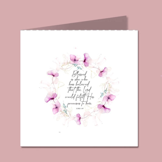 Gift wrap service with personalized Bible verse cards