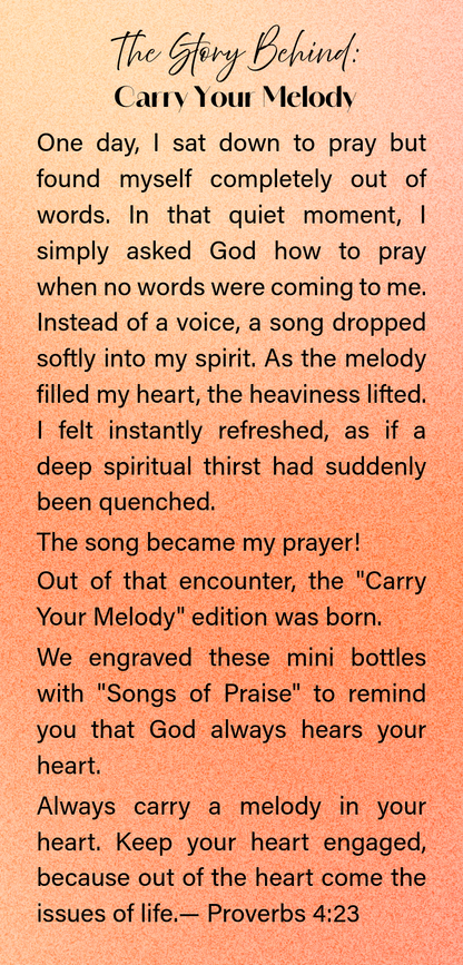 Your Melody Edition: Engraved Mini Steel Bottle