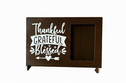 Count your Blessings Photo Frame- Thankful Grateful Blessed