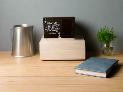 Hannah's Joy Photo Frame- For this child I prayed 1Samuel 1:27
