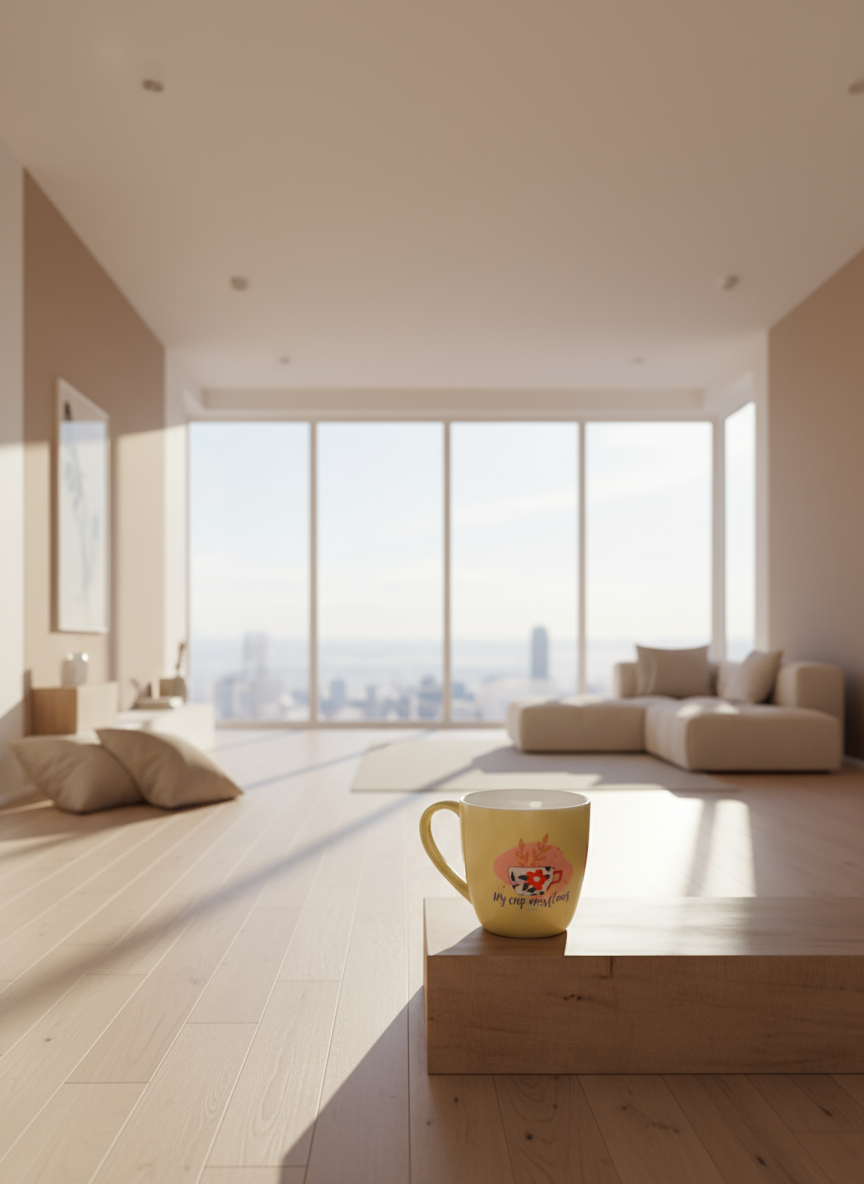 Bone China Coral shaped Elegant Christmas Mugs.