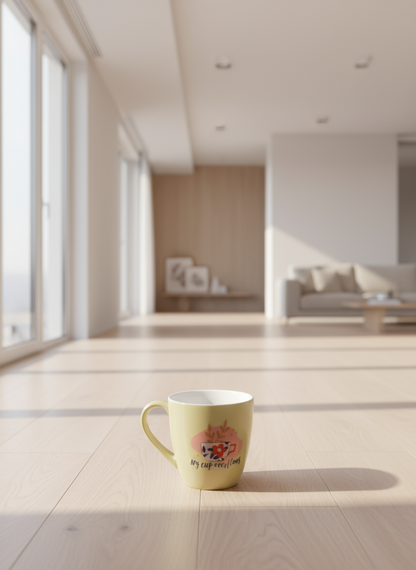 Bone China Coral shaped Elegant Christmas Mugs.