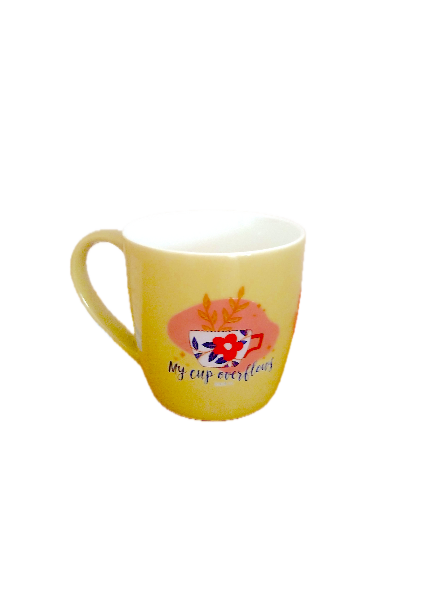 Bone China Coral shaped Elegant Christmas Mugs.