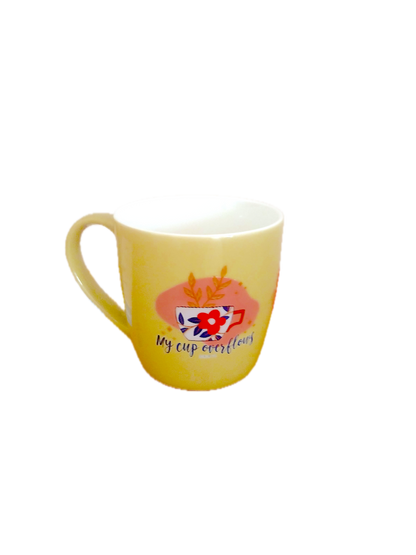 Bone China Coral shaped Elegant Christmas Mugs.