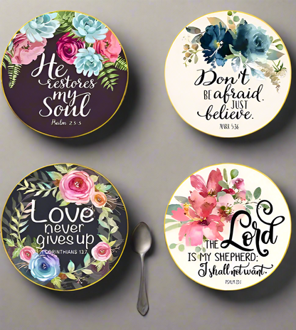 #8 Hand Crafted Wooden Coasters (Set of 4)
