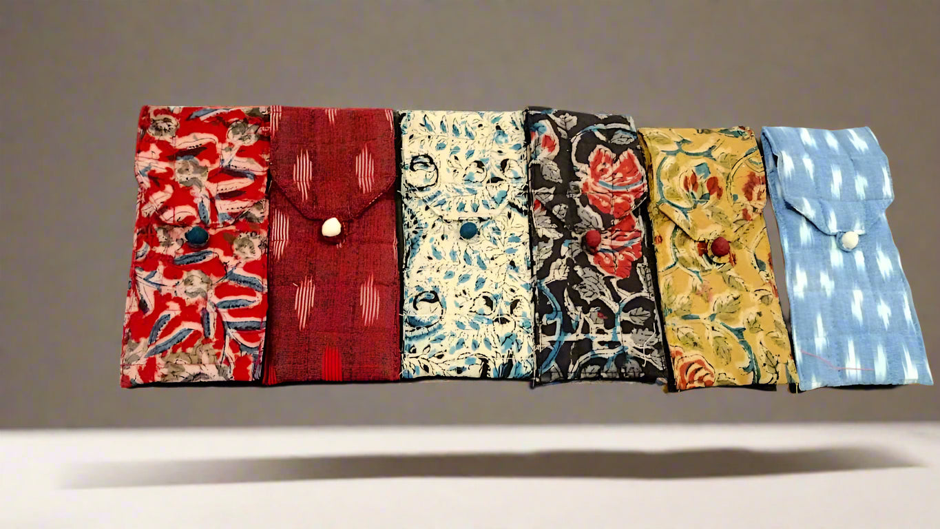 #10 Eyewear (Sunglass/Spectacle) Case in Stunning Kalamkari and Ikat fabric