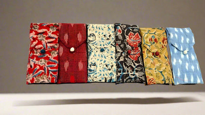 #10 Eyewear (Sunglass/Spectacle) Case in Stunning Kalamkari and Ikat fabric