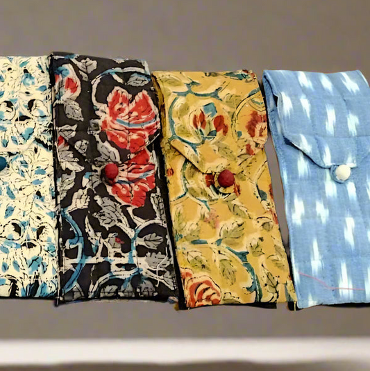 #10 Eyewear (Sunglass/Spectacle) Case in Stunning Kalamkari and Ikat fabric