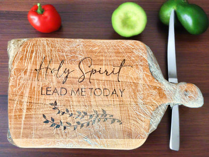 Natural wood Chopping Board featuring Bible verses