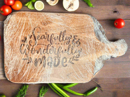 Natural wood Chopping Board featuring Bible verses