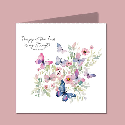 Gift wrap service with personalized Bible verse cards