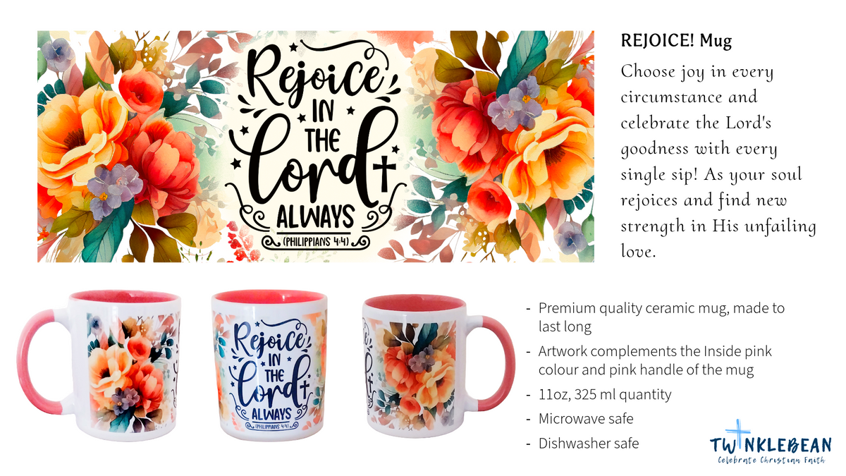 Ceramic Mug (11oz, 325ml) Inspiring Daily Faith