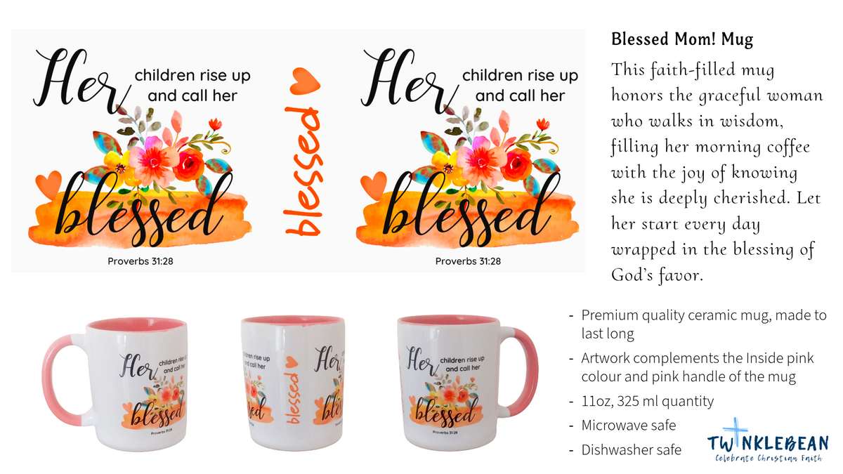 Ceramic Mug (11oz, 325ml) Inspiring Daily Faith