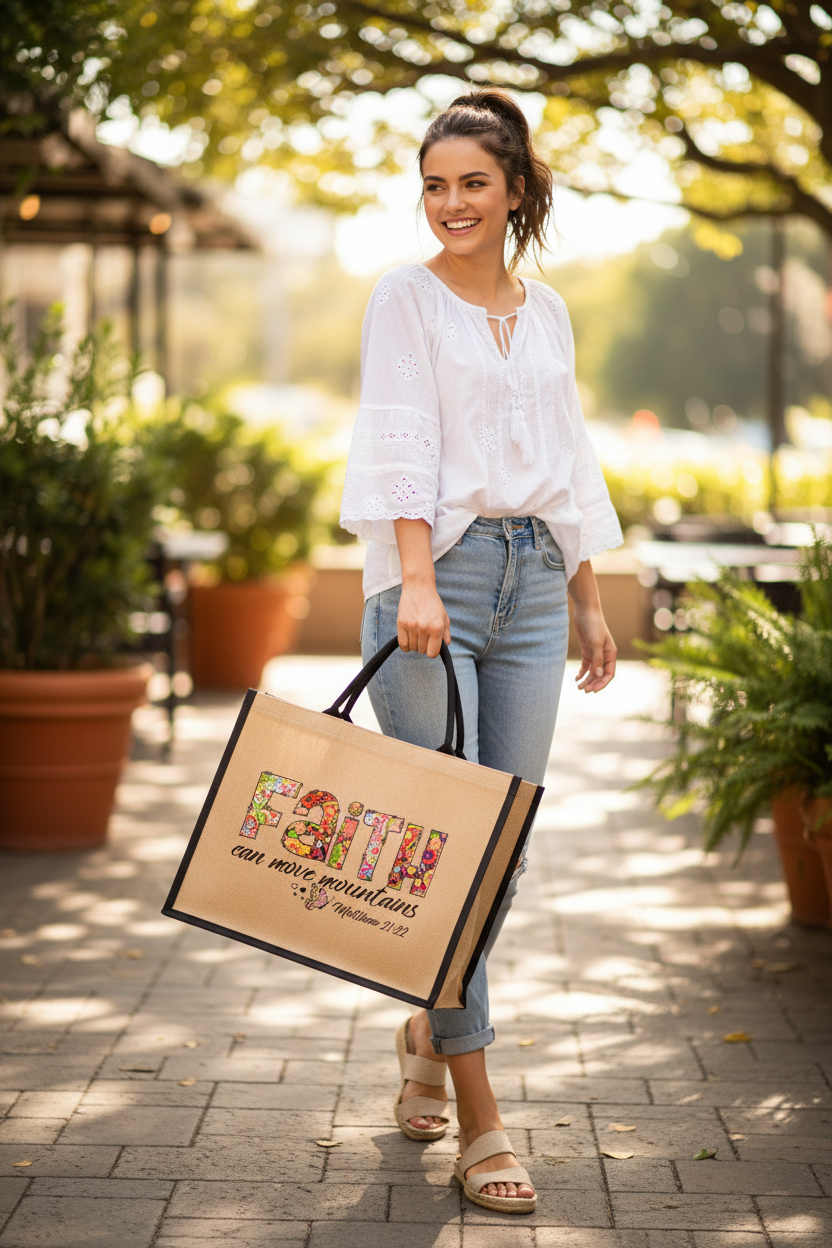 Twinklebean Jute Bags Faith-Style-Sustainable