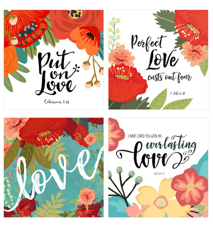Gift wrap service with personalized Bible verse cards