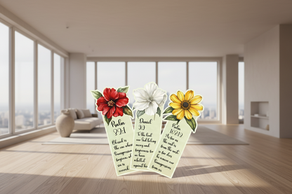 Die cut Bookmarks with verses on Patience and Forgiveness of transgression