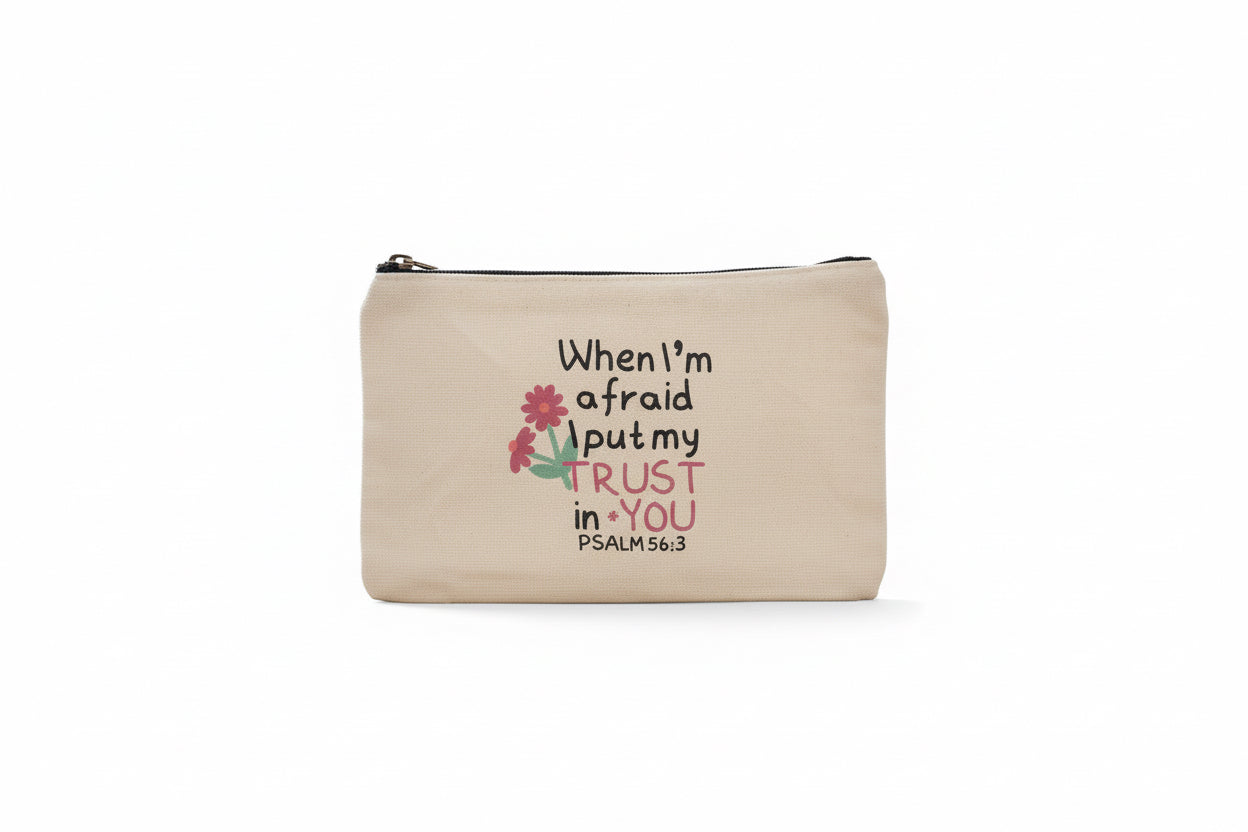Cotton Canvas Pouches, choose from 07 bible verses