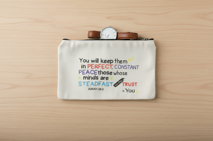 Cotton Canvas Pouches, choose from 07 bible verses