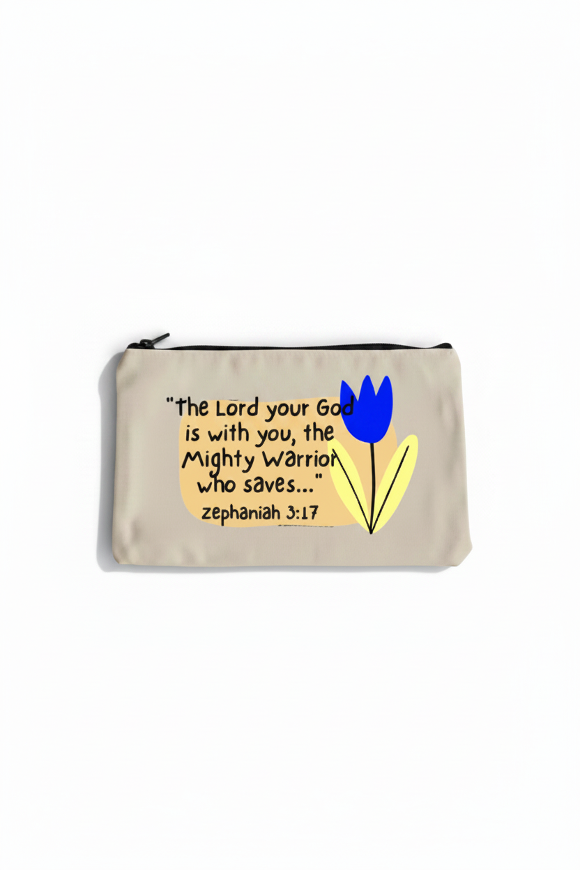 Cotton Canvas Pouches, choose from 08 bible verses