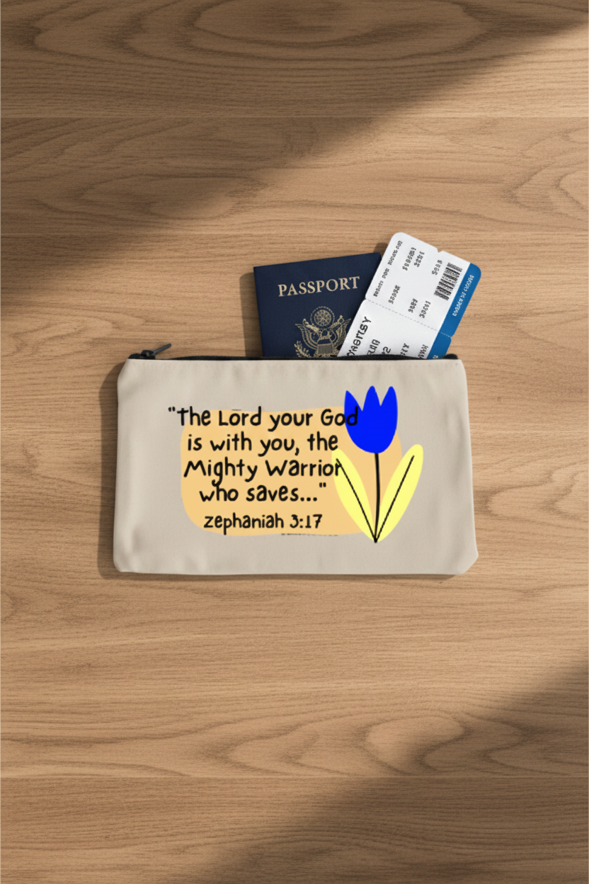 Cotton Canvas Pouches, choose from 08 bible verses