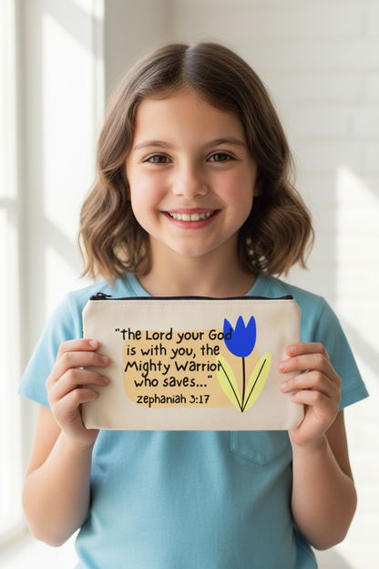Cotton Canvas Pouches, choose from 08 bible verses