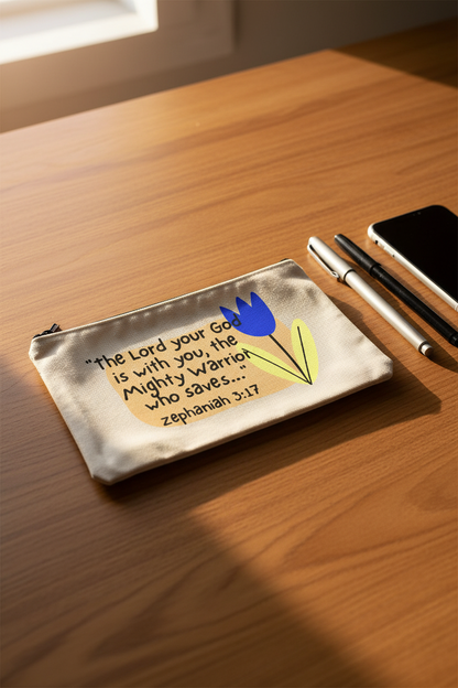 Cotton Canvas Pouches, choose from 08 bible verses